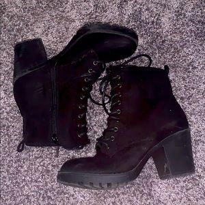 Black booties size 8 in women’s